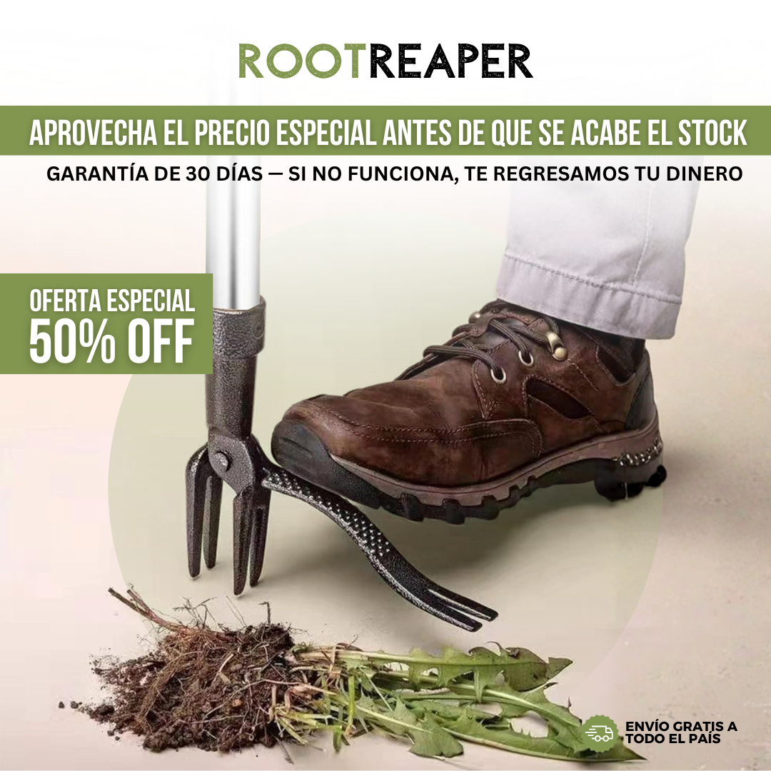 RootReaper™ — Arrancamalezas de Raíz de 5 Puntas