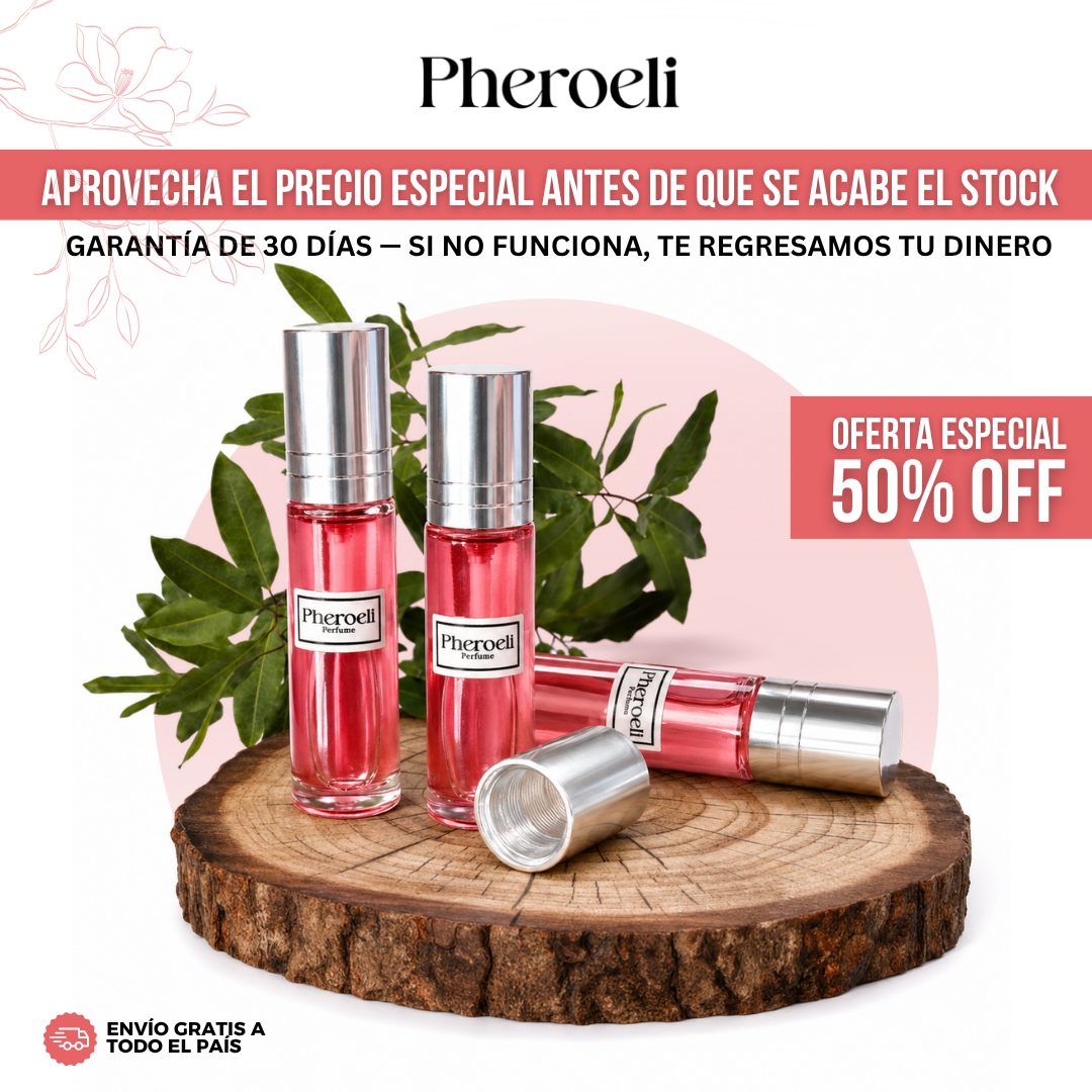 Pheroeli™ Perfume con Feromonas | El Perfume que Hace que se Queden Pensando en Ti.