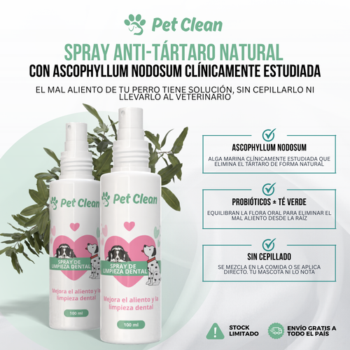 PetClean™ — Dientes Limpios, Sin Cepillo y Sin Veterinario.