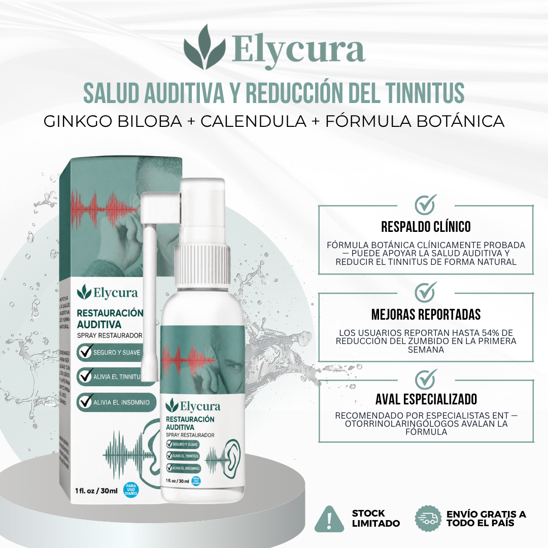 Elycura™ — Suplemento Natural para la Salud Auditiva y Reducción del Tinnitus