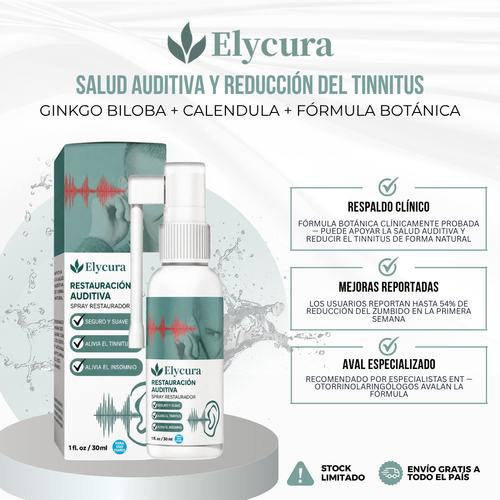 Elycura™ — Suplemento Natural para la Salud Auditiva y Reducción del Tinnitus