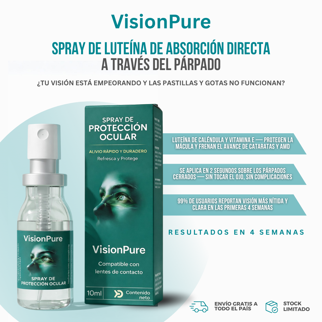VisionPure™ — El Spray de Luteína con Absorción Directa al Ojo