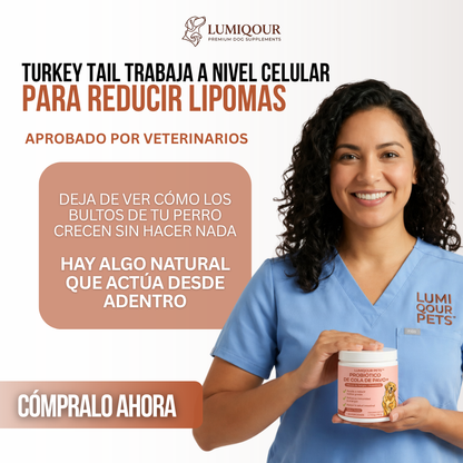 Lumiqour™ Turkey Tail+ Suplemento Probiótico para Perros