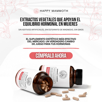 Happy Mammoth™ Hormone Harmony™ — Suplemento para el Equilibrio Hormonal Femenino