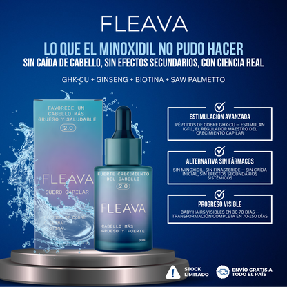 Fleava™ — Lo que el Minoxidil No Pudo Hacer