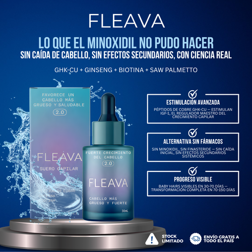 Fleava™ — Lo que el Minoxidil No Pudo Hacer