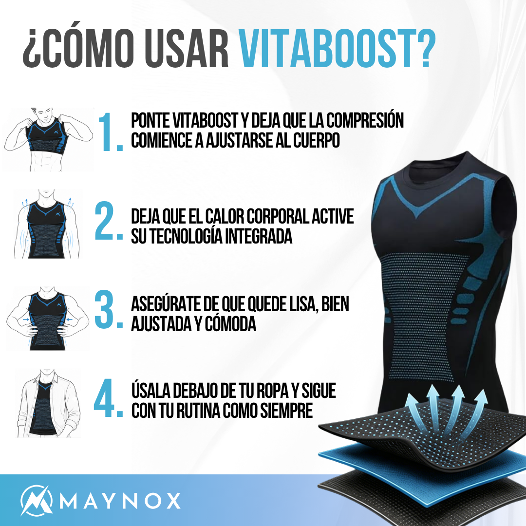 Maynox VitaBoost™ — Playera de Compresión para Hombre