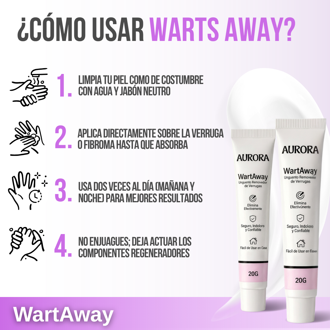 Wart Away™ Crema Eliminadora de Verrugas y Fibromas