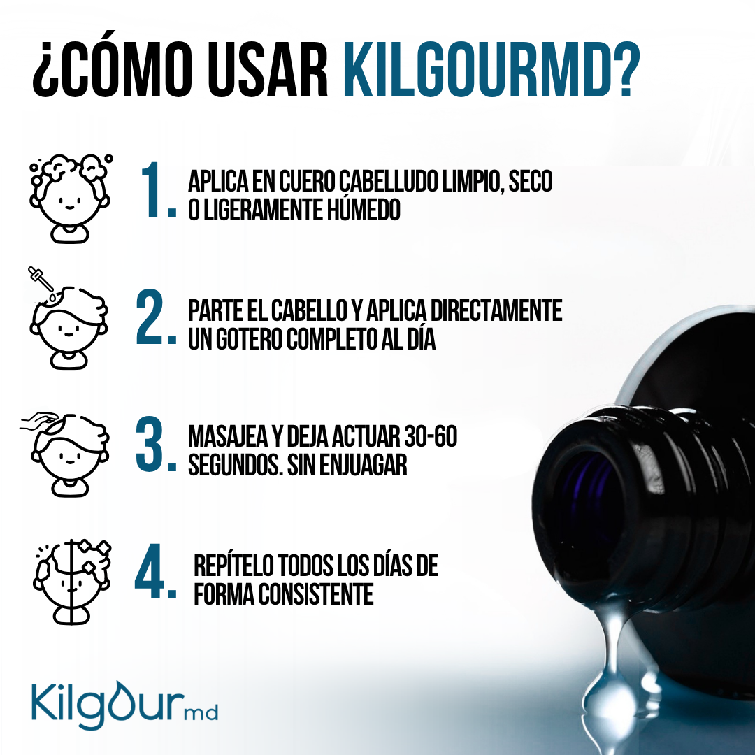 KilgourMD™ | Sérum Capilar para el Adelgazamiento del Cabello