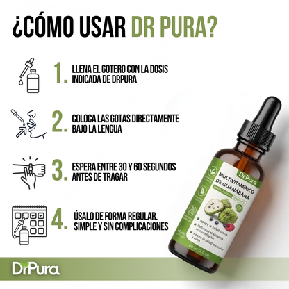 DrPura™ Gotas de Guanábana | Debilita Parásitos Intestinales Hasta Eliminarlos