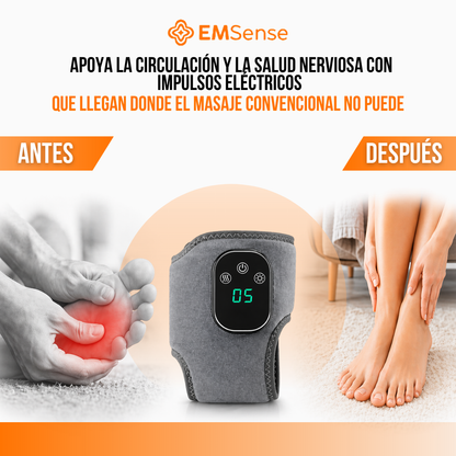 EMSense™ Masajeador de Pies Triple Terapia — EMS + Masaje + Calor.