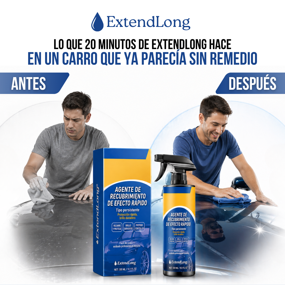ExtendLong™ Coating Cerámico para Auto — Brillo, Protección y Lavado sin Agua
