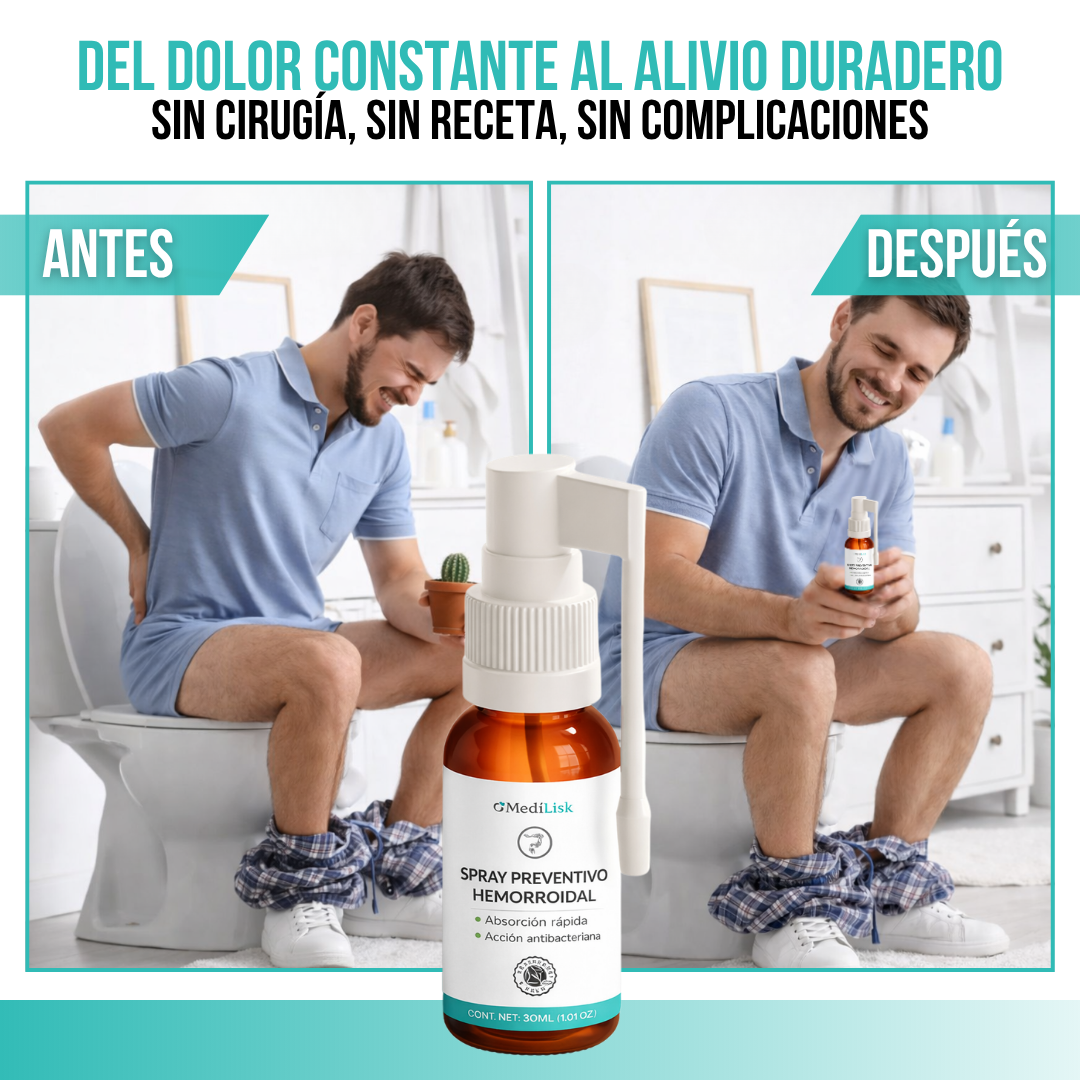MediLisk™ Hemorrhoids Spray — Alivio en Minutos. Curación en Días