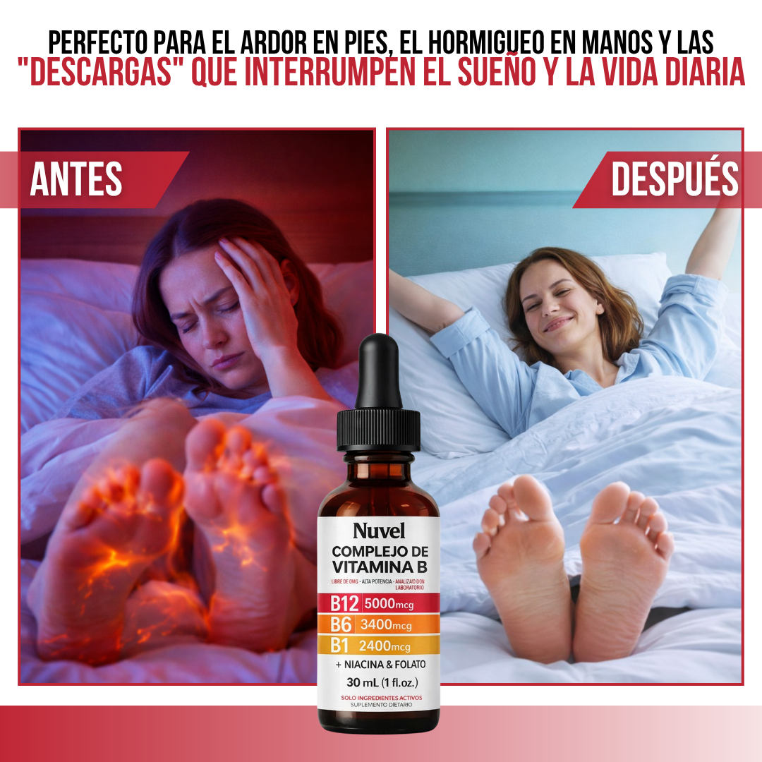 Nuvel® Complejo de Vitamina B — Alivia el Ardor, Hormigueo y Entumecimiento