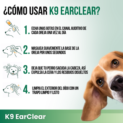K9 EarClear™ | No Más Infecciones de Oído en tu Mascota