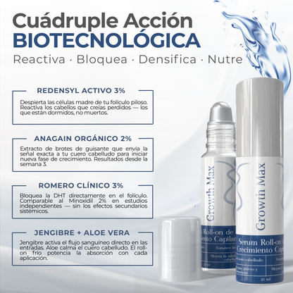 GROWTH MAX™ — Reactiva tu cabello en 6 semanas
