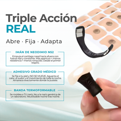 Breathify™ — Dilatador Nasal Magnético Reutilizable