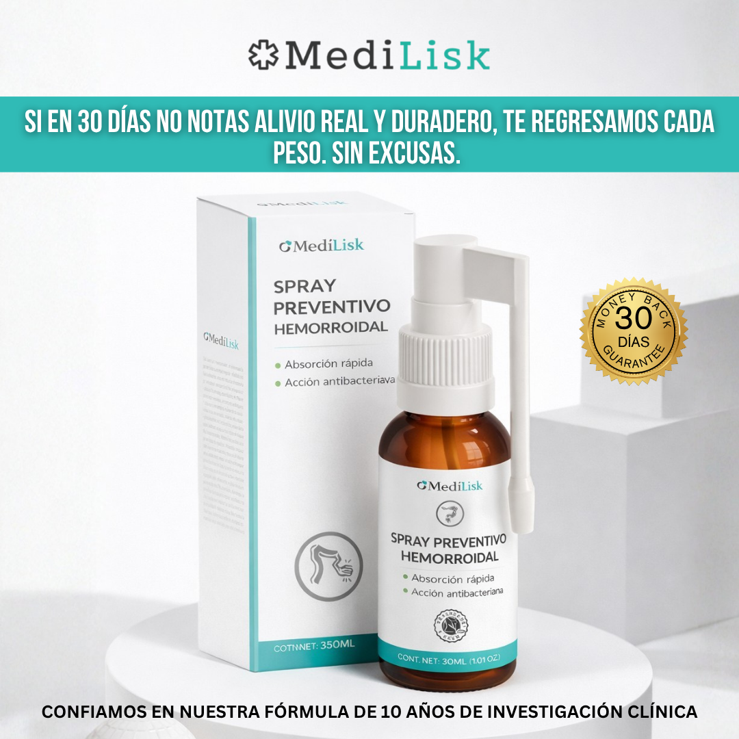 MediLisk™ Hemorrhoids Spray — Alivio en Minutos. Curación en Días