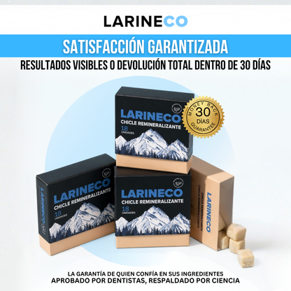 Larineco™ Chicle para Salud Dental | Refresca. Remineraliza, Fortalece y Protege con Cada Masticada.