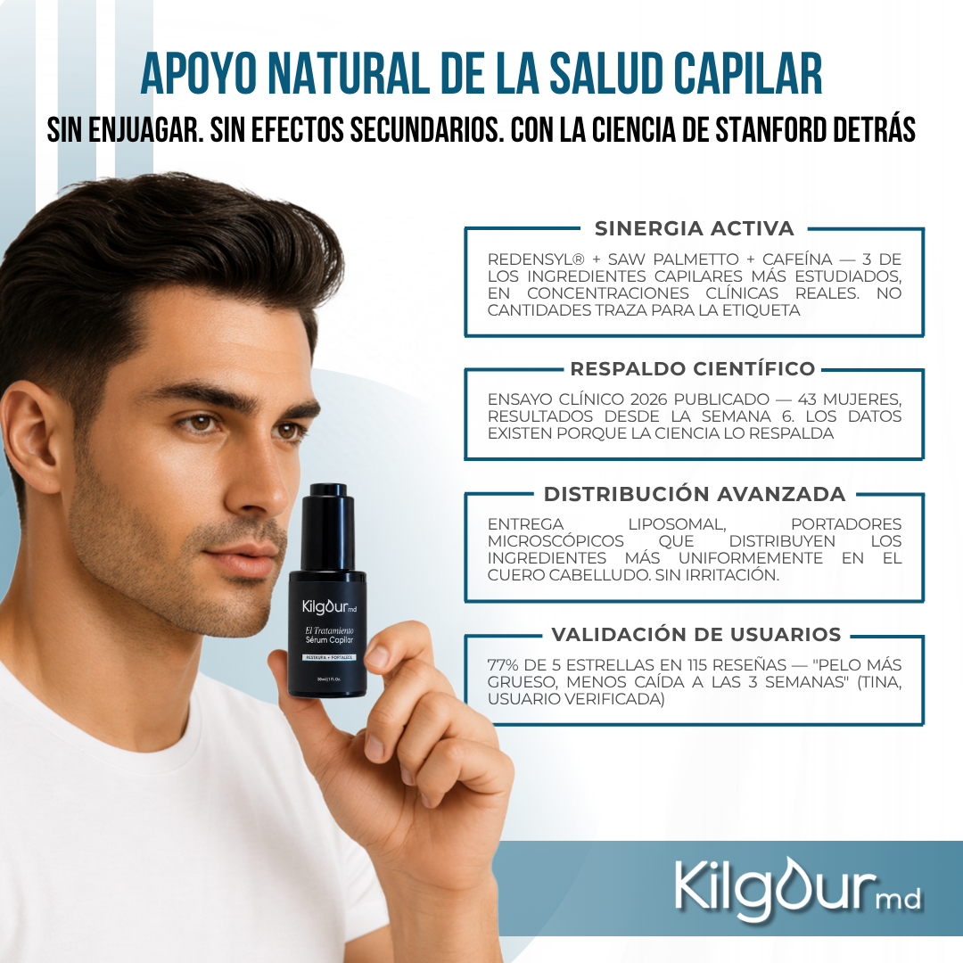 KilgourMD™ | Sérum Capilar para el Adelgazamiento del Cabello