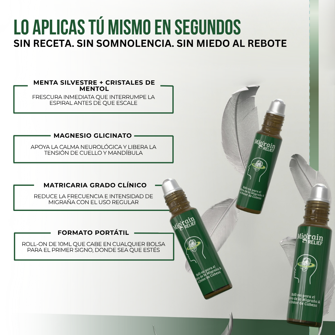 Migraine Relief™ — Regula Dolores de Cabeza, Desde el Primer Sintoma