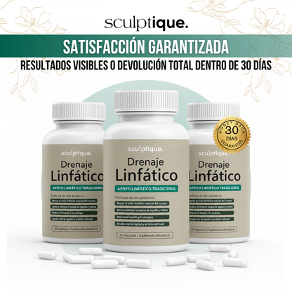Sculptique™ Cápsulas de Drenaje Linfático | La Hinchazón, la Celulitis y la Fatiga No Son la Edad.