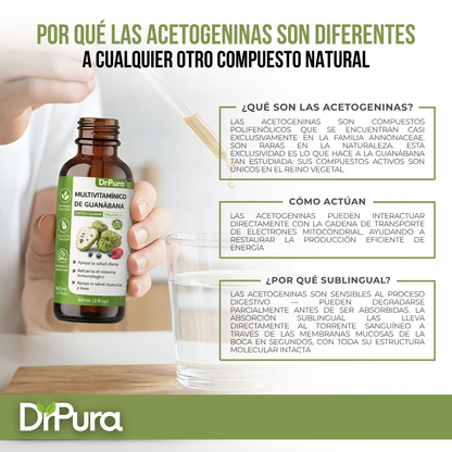 DrPura™ Gotas de Guanábana | Debilita Parásitos Intestinales Hasta Eliminarlos