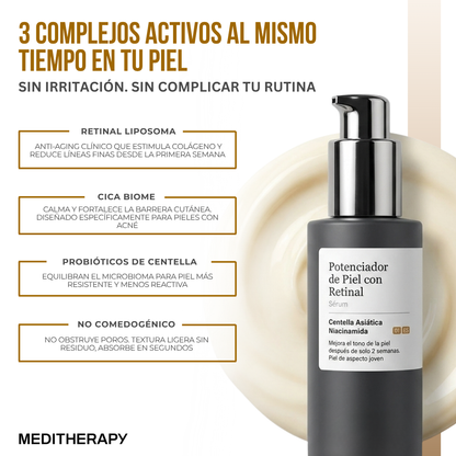 Meditherapy™ Suero Potenciador de Piel con Retinal | Tecnología Coreana