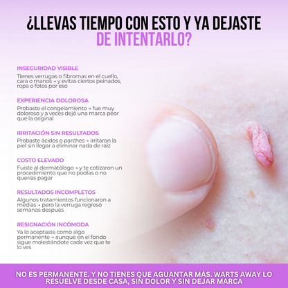 Wart Away™ Crema Eliminadora de Verrugas y Fibromas