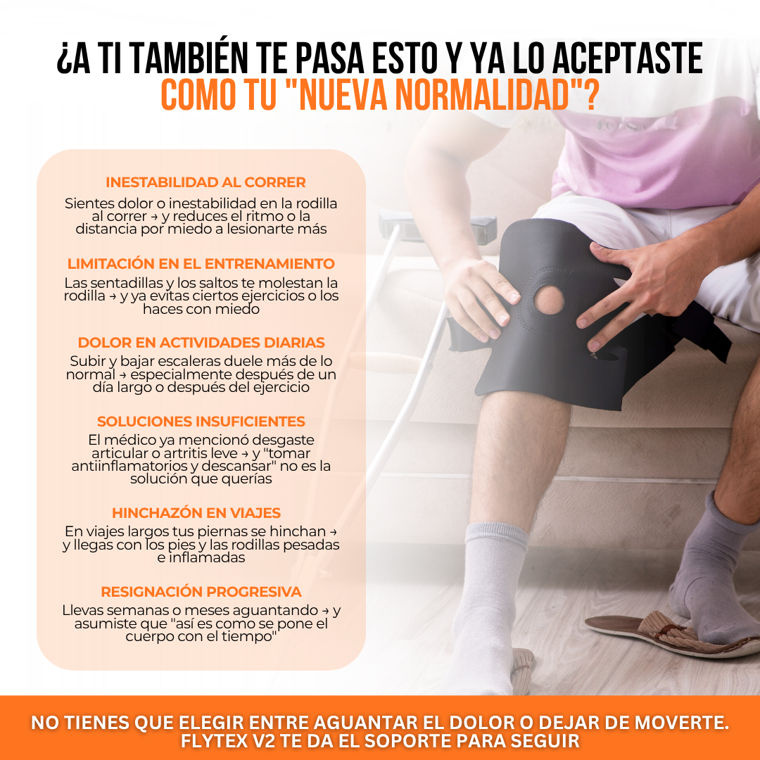 Flytex™ Mangas de Compresión V2 para Rodillas y Piernas — Soporte, Alivio y Recuperación.