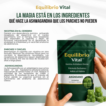 Equilibrio Vital™ Gomitas Anticigarrillo — Deja de Fumar Sin Sufrimiento