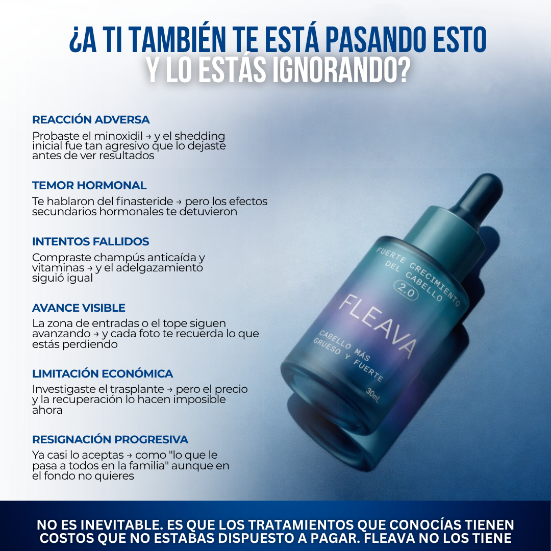 Fleava™ — Lo que el Minoxidil No Pudo Hacer