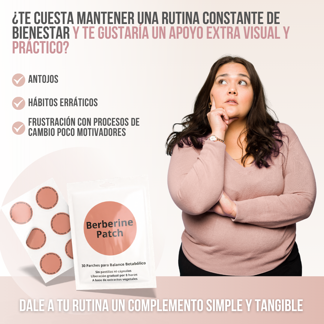 Berberine Patch™ – Control diario, sin pastillas y sin complicaciones.