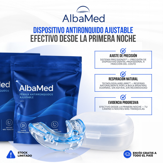 AlbaMed™ — Férula antirronquidos ajustable